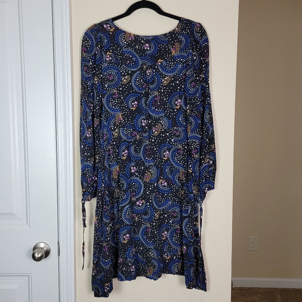 Maeve Anthropologie Gianna Tunic Dress Star‎ Print Pockets Sz 4 - Picture 8 of 11